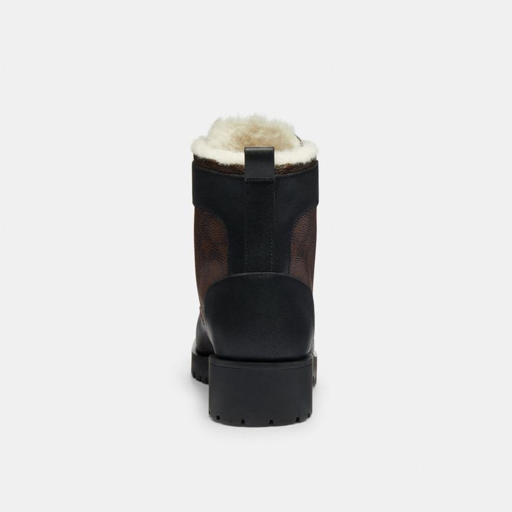 NWT Coach Outlet Lorraine Bootie In Signature Canvas - Picture 4 of 6